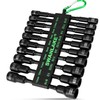 Magnetic Nut Driver Set, 20-Piece Metric & SAE 1/4" Hex