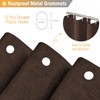 BTTN Brown Shower Curtain - Linen Textured Heavy Duty Waterproof