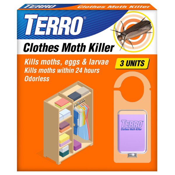 TERRO Clothes Moth Killer – T2903 3 Pack | Kills
