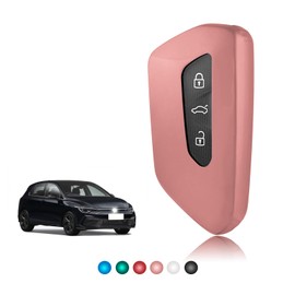 TOOMUME Key Case TPU Glossy Transparent Car Key Cover Fits VW Volkswagen Cupra Formentor Born Golf 8 Seat Leon MK4 Ibiza Ateca Skoda Kodiaq Fabia Enyaq Octavia