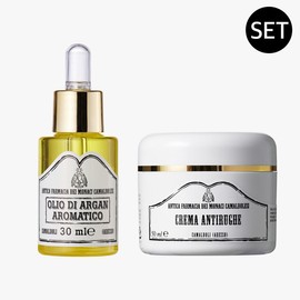 Kamal Dolly Slow Aging SET Crema Anti-Luge 50ml + Argan Moisturizing Oil 30ml / 까말돌리슬로우 에이징SET 크레마 안티루게 50ml + 아르간 보습 오일 30ml