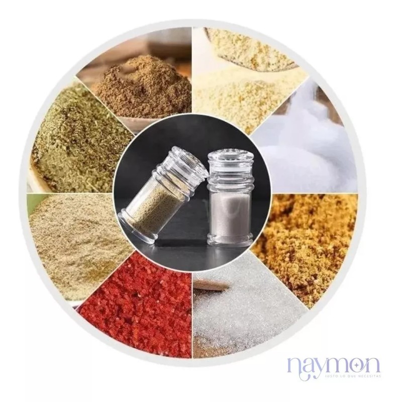 Naymon Salero Pimentero Especias Sal Condimentos Palillero Cocina