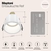MAYTONI REIF Recessed Spotlight - Downlight GU10 - Flat Aluminium