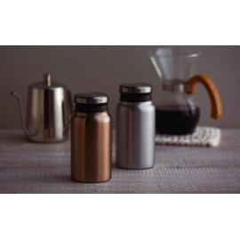 maebata 51619 Lux Pair Thermos Bottle (Silver & Bronze) 13.5 fl oz (400 ml)