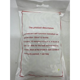 Glow In The Dark Light Sun Powered Basketball rim Hoop ball Net Shots Training