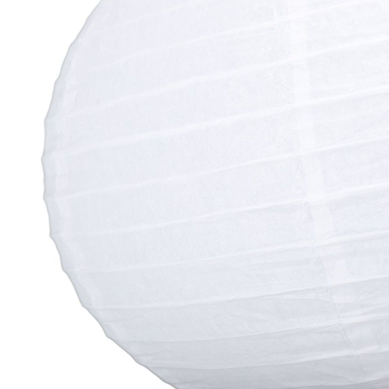 White Round Paper Lantern Light Decorative Soft Light Easy to