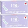 Mia Organic Cotton Top Sheet Liners for Women Pack 2