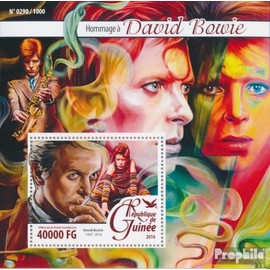 Prophila Collection Guinea Block 2623 (Complete Edition) Mint NH ** MNH 2016 David Bowie (Stamps for Collectors) Music/Dance