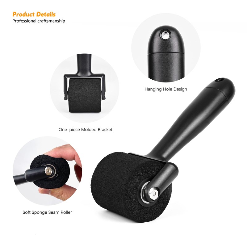 EHDIS 2pcs Foam Roller, Foam Paint Roller Set, Foiling Tool