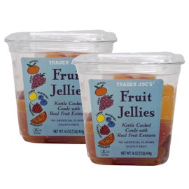 Trader Joes Fruit Jellies Bundle. Two 16 oz Packs of All Natural, Gluten Free Snacks.