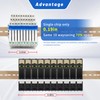(10Pcs)12V Relay Din Rail;Silm;DC 12V;HF41F/12-ZS 5 Pin 1NO 1NC 6A