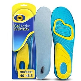 Gel Insoles for Men & Women – Shock Absorbing Shoe Inserts for Walking, Running, Gym, Work, and Standing – Cut-to-Fit Everyday Comfort Insoles with Arch & Heel Support (Small)
