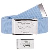 2Stoned Unisex Fabric Belt with Chrome Buckle Including Bottle Opener