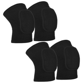 2 Pair Sport Elbow Pads, Volleyball Arm Brace Pads Elbow Protector Fitness Arm Protector Compression Breathable with Soft Support Cushion for Men and Women(Black,S)