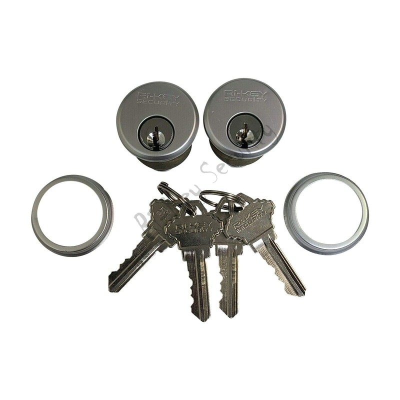 Storefront Door Mortise Lock Hook Deadbolt with 2 Cylinders Adams