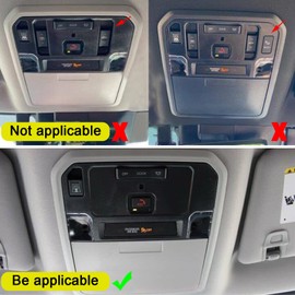 LLKUANG Car Front Row Reading Light Frame Cover Trim Panel for Toyota Tundra 2022 2023 Reading Lamp Decorative Frame Accessories