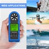 GOYERRNES Handheld Anemometer, Mini Digital Wind Speed Meter Gauge for