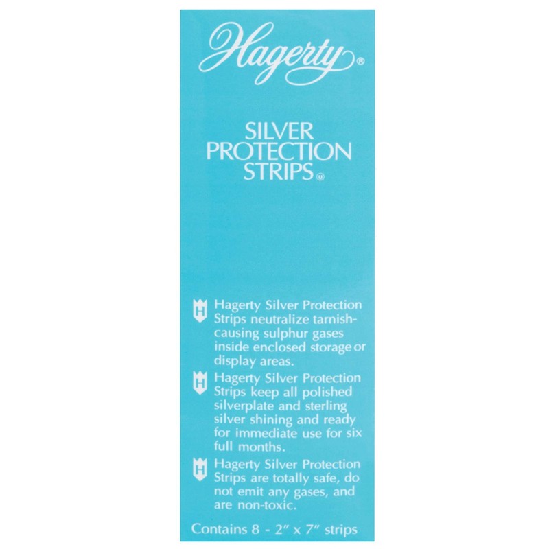 Hagerty 70000 2-by-7" Silver Protection Strips Set of 8, Blue