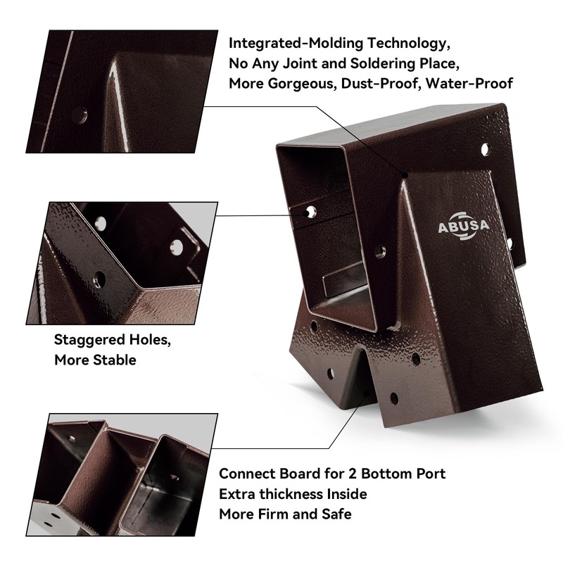 ABUSA Heavy Duty Swing Sets Brackets Including 2 Bronze A-Frame