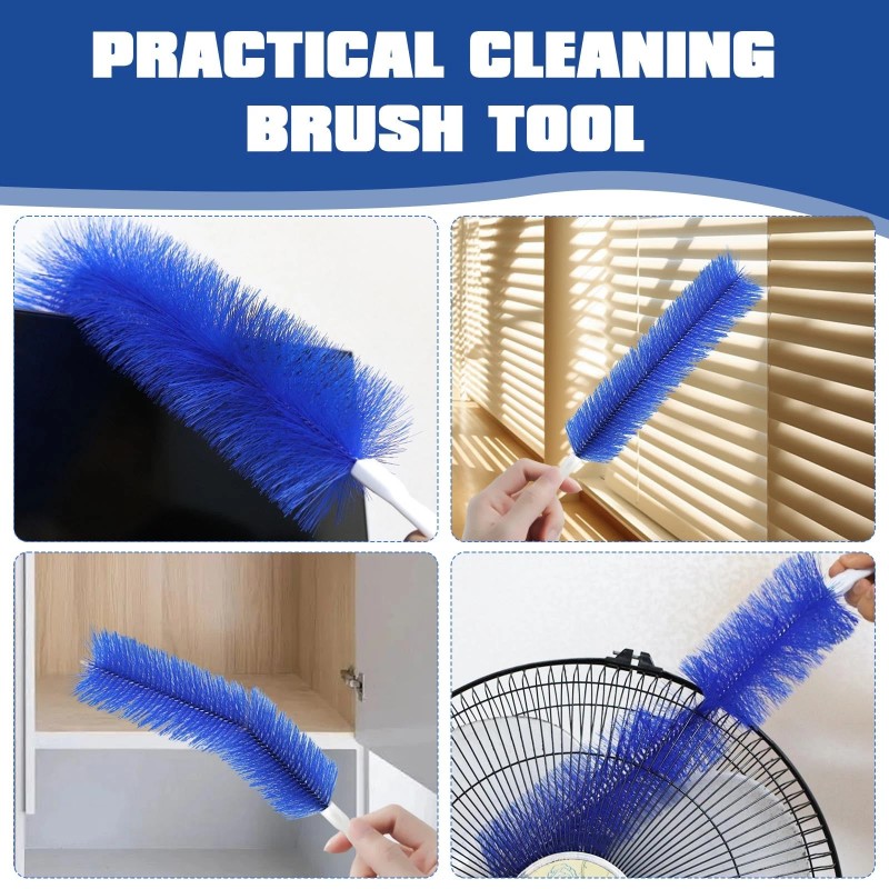 3-Pack Fan Cleaning Brush with Bendable Microfiber Dust Cleaning Brush