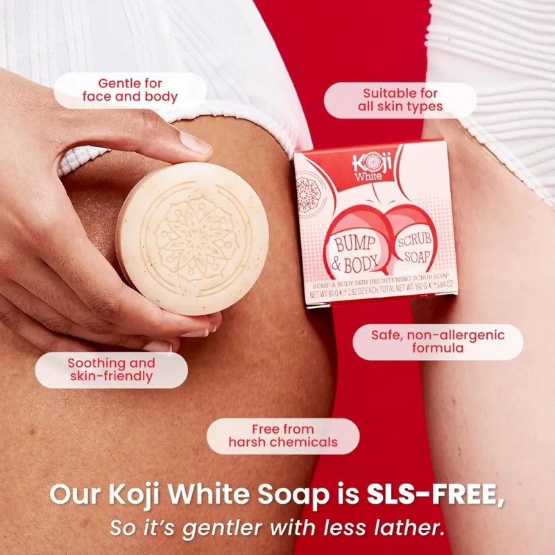 Koji White Jabón Exfoliante Corporal Kojic Acid Bump Eraser