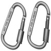 Locking D carabiner hiking ring 4ea