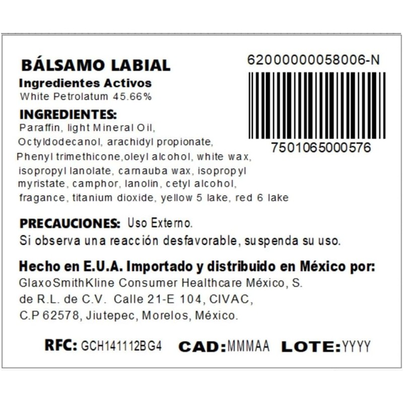 Chapstick Bálsamo Labial Original 4 g