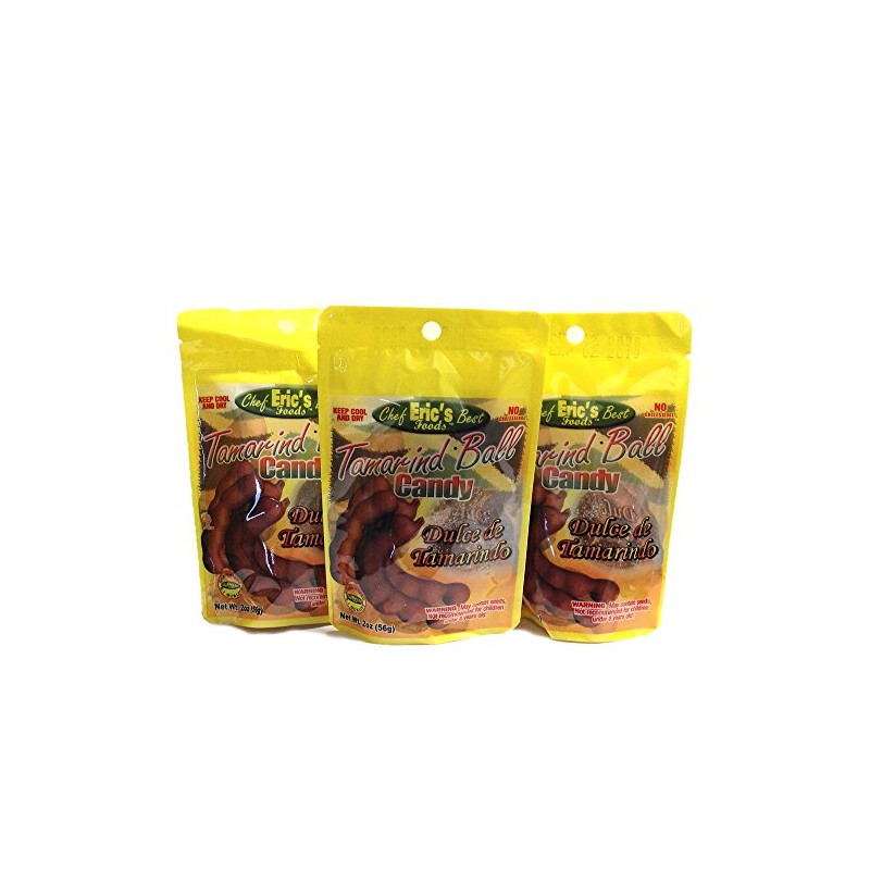 Chef Eric's Tamarind Ball Candy 2oz (Pack of 3)