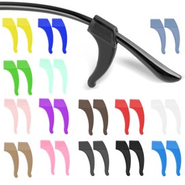 Dimeho 15 Pairs Eyeglass Ear Grips, Anti-Slip Silicone Eyeglasses Ear Hooks Holder Eyewear Retainer Soft Eye Glass Stopper Temple Tips Sleeve for Glasses, Sunglasses, Sport Eyeglass Strap(Multicolor)
