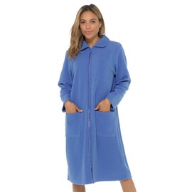 Undercover Ladies Zip Fleece Gown LN730UC Blue 22-24