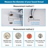 Hibbent NSF/ANSI/CAN 61 Certified Faucet Aerator, 360° Swivel Kitchen Sink