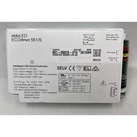 EldoLed ECOdrive 561/S 1050MA LIN J40, ECOdrive, 50W, 0-10V, 1 control channel, constant current, 1x 55V output, side feed, metal square 1050MA LIN J40, *2615NK
