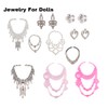 BARWA 40 PCS Doll Accessory Bags Crown Necklace Comb for