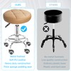 IBVIVIC PU Leahter Rolling Stool Height Adjustable Round Swivel Stools
