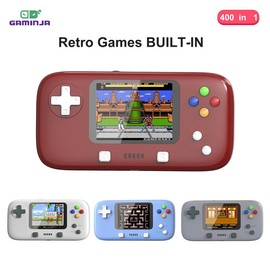 YLW 2.8 "TFT Color Screen Hand-held Classic Game Players 400 Classic Games Built-inPortable Retro Classic Edition Video Game Player - Color: GC76/White