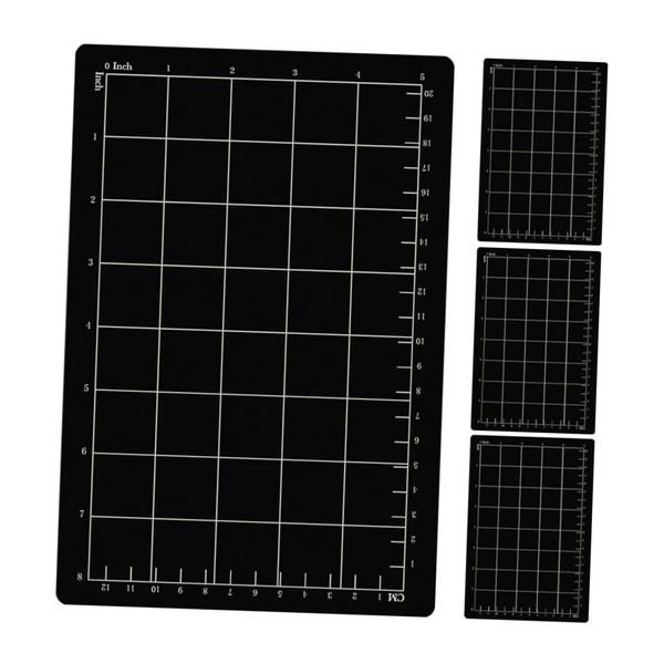 VILLFUL 4pcs Magnetic Cutting Mat with Grid Base for Enhanced