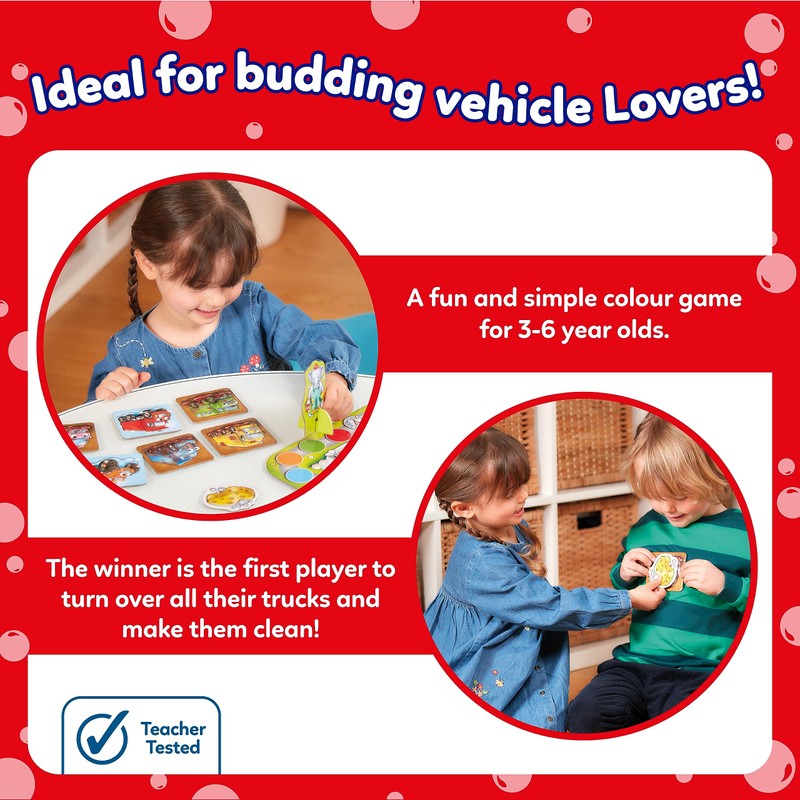 Orchard Toys Mucky Trucks Game, A fun colour matching game