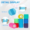 PATIKIL 4" x 177" Self Adhesive Bandage Wrap, 6 Pcs