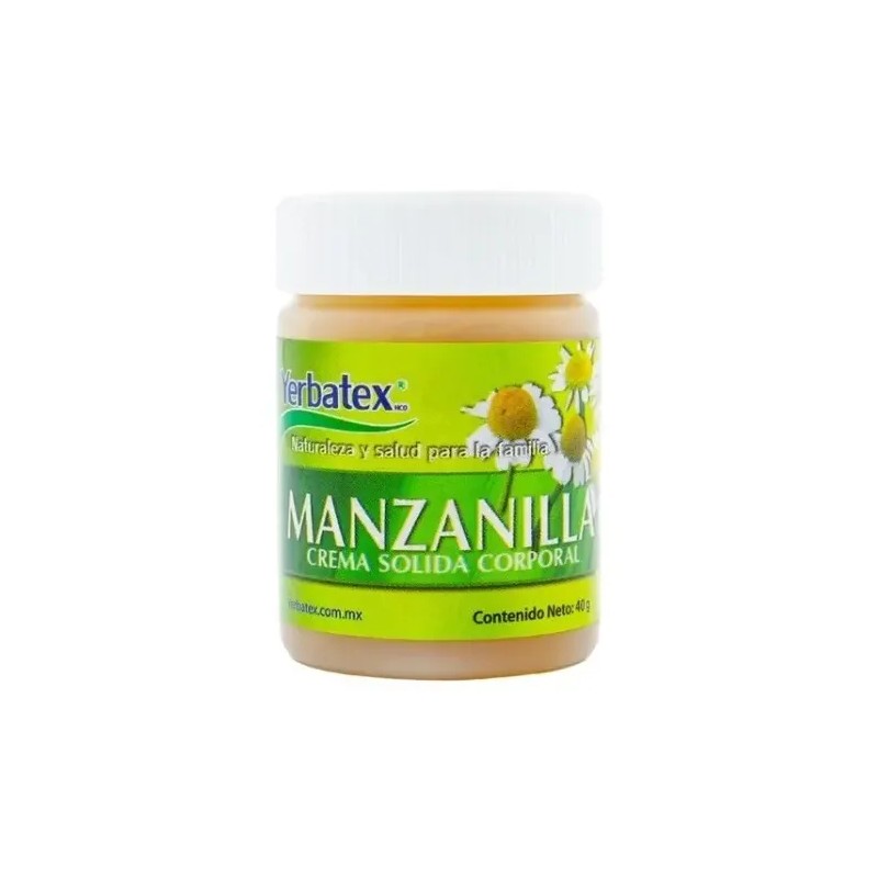 Pomada De Manzanilla, Crema Sólida Corporal, Frasco De 40g