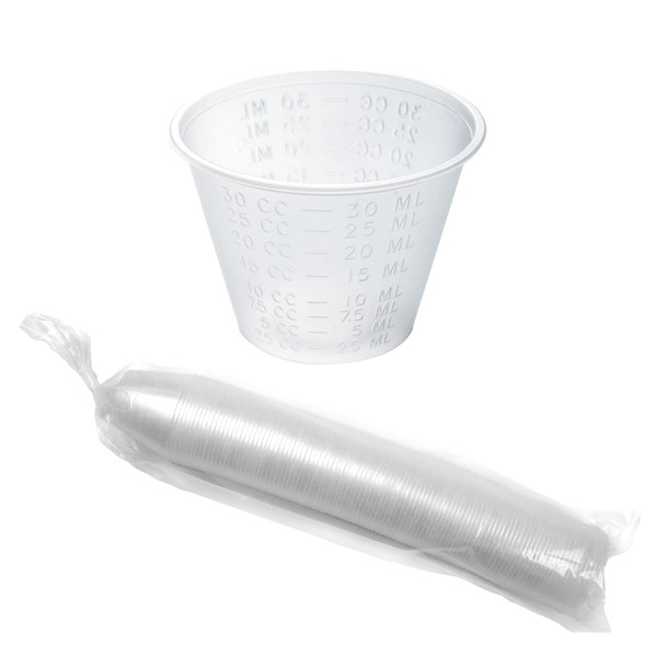 VersaPro Dynarex 4258 Medicine Cup, 1 oz., Easy-to-Read CC and