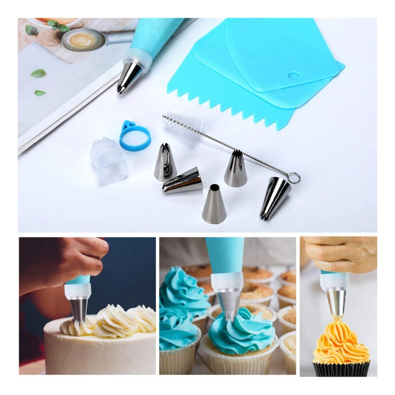 Kit De Mangas Pasteleras Y Poquillas Para Repostería 124pz