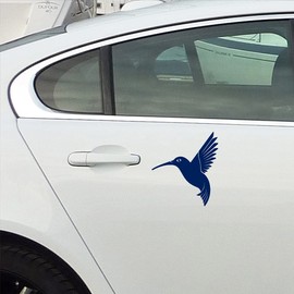 NBFU Hummingbirds Bird Fly Animal 3 (Navy Blue) (Set Of 2) Premium Waterproof Vinyl Decal Stickers For Laptop Phone Accessory Helmet Car Window Bumper Mug Tuber Cup Door Wall Decoration