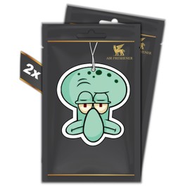 Set of 2 Starfish - Air Freshener - Automatic Car Fragrance Dispenser Funny Tuning - Car Air Freshener - Bikini Bottom (CHERRY)