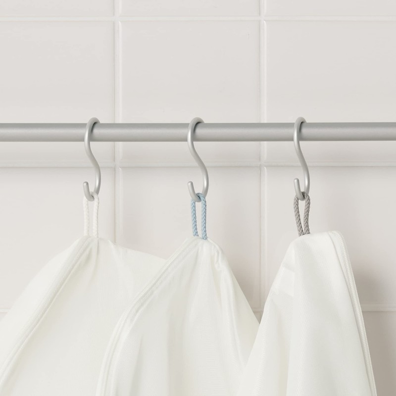 MUJI 44593561 Polyester Double-Sided Washing Net, Round/Small/Approx. 14.4 x 9.8