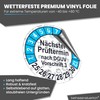 beihaasnatuerlich® Pack of 560 Test Badges "Next Test Date", 20