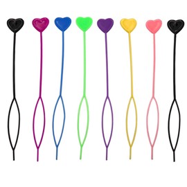 Hair Tool Plastic Quick Beader for Loading Beads Ponytail Maker Styling Tool (8 Pcs,7 Colors)