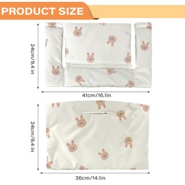 BORDEAG High Chair Seat Cushion for Stokke Tripp Trapp, High Chair Seat Cushion, Seat Cushion with Cute Graphics, Seat Cushion, High Chair Cushion, Comfort Easy Cleaning, Machine Washable (D)