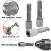 Wolfride 5Pcs SDS Plus Drill Chuck Adapter, SDS-Plus to 1/4"