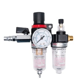 1/4" BSP Air Filter Regulator Compressor HugeAuto Air Filter Moisture Water Trap Pneumatic Tools Oil Lubricator-Type2