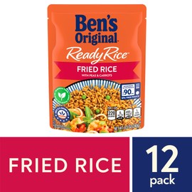 BEN'S ORIGINAL Ready Rice Fried Flavored Rice, Easy Dinner Side, 8.5 oz Pouch (Pack of 12)